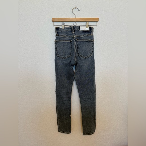 Re/done Jeans High Rise Ankle Crop Size 2 - Picture 3 of 6